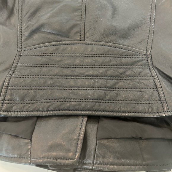 Diesel Black Leather Jacket! - Picture 6 of 16